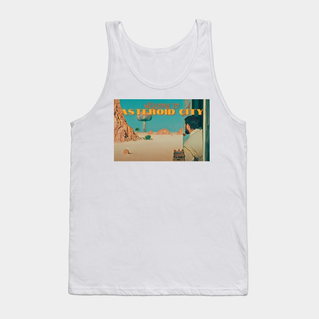 Asteroid City Postcard Augie Tank Top by Chelsea Seashell